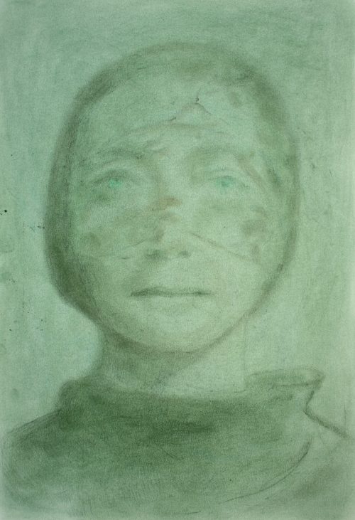 Veletta, pastelli su carta, 48x33 cm, 2022