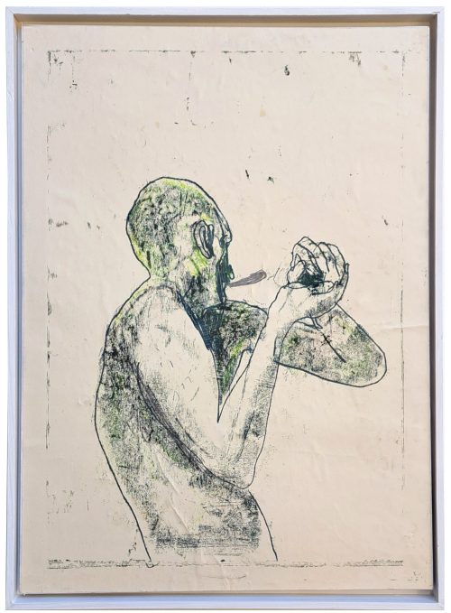 The secret, 72 x 54 cm, inchiostro calcografico su carta foderata, 2022